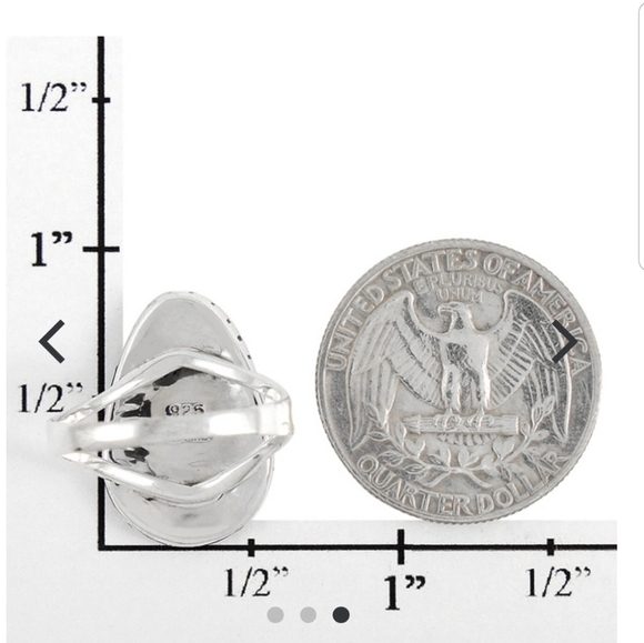 Sterling & Turquoise Ring - Picture 3 of 10